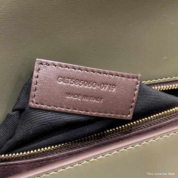 Tony Luxuries SMOOTH SATCHEL IN YSL LOULOU CARRE LEATHER 0712